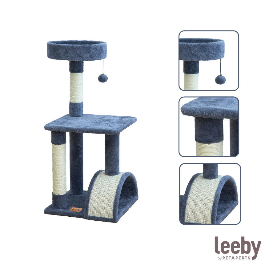 Leeby Marcelo torre arranhadora com cama e brinquedo para gatos, , large Imagem n&uacute;mero 5