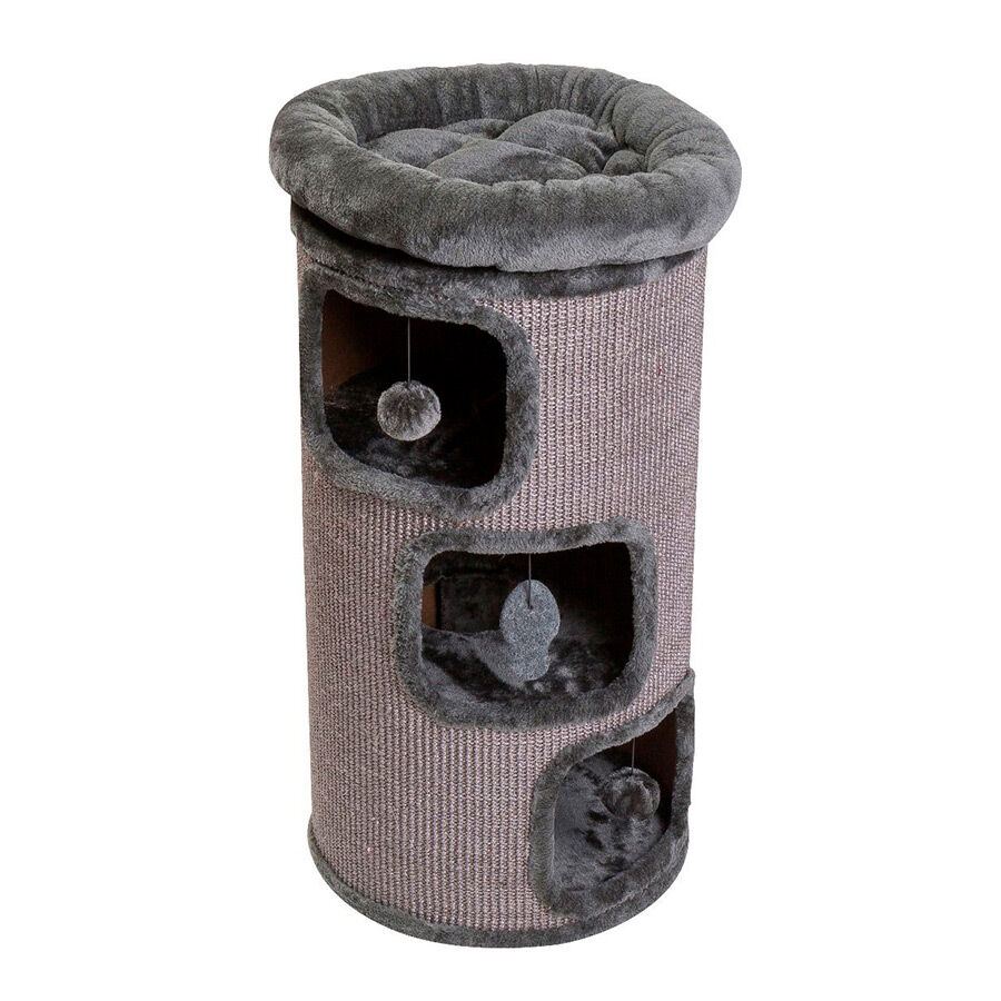 Catshion Tony Arranhador cinzento de 3 pisos para gatos, , large Imagem n&uacute;mero 1
