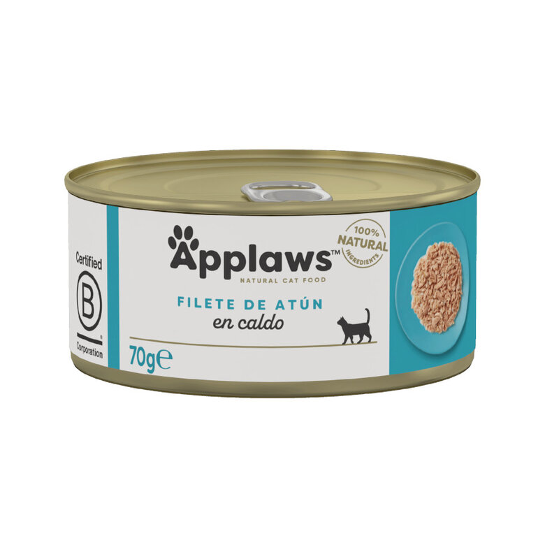 70 g Applaws filete de atum em lata para gatos,  Imagem número 1 70 g Applaws filete de atum em lata para gatos, , large Imagem número 1