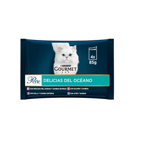 Purina Gourmet Perle Láminas de Delicias do Oceano saquetas em molho para gatos