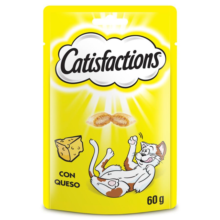 4 pacotes x 60 g Catisfactions Biscoitos de Queijo para Gatos Pack poupan&ccedil;a!, , large Imagem n&uacute;mero 1