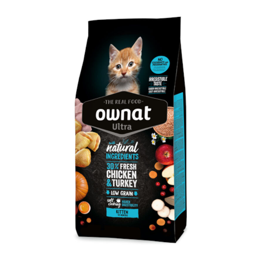 Ownat Ultra Kitten Ra&ccedil;&atilde;o de frango e peru para gatinhos, , large Imagem n&uacute;mero 1