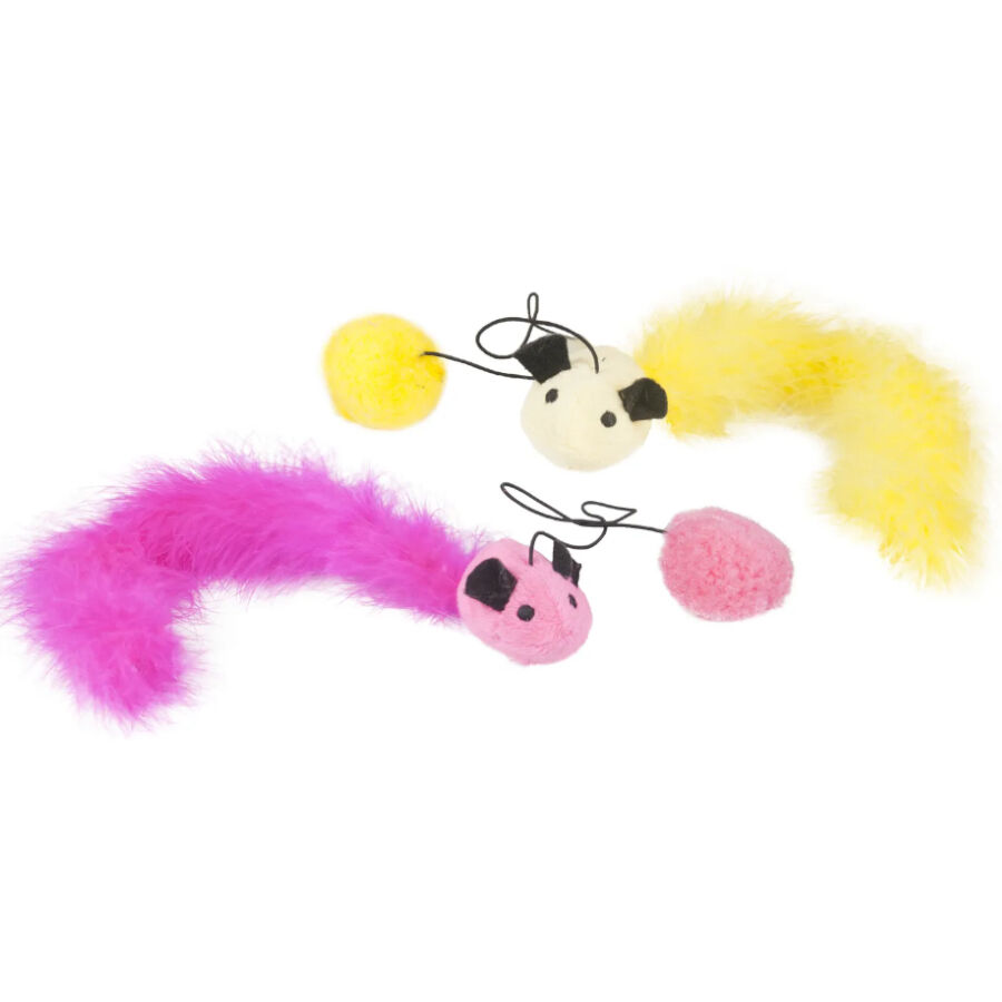 Flamingo Rato com Pena e Bola para gatos, , large Imagem n&uacute;mero 1