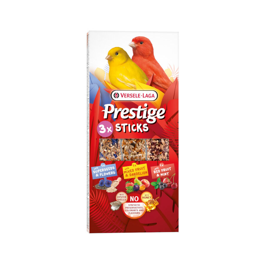 Versele-Laga Prestige Sticks Tr&ecirc;s Sabores para Can&aacute;rios, , large Imagem n&uacute;mero 1