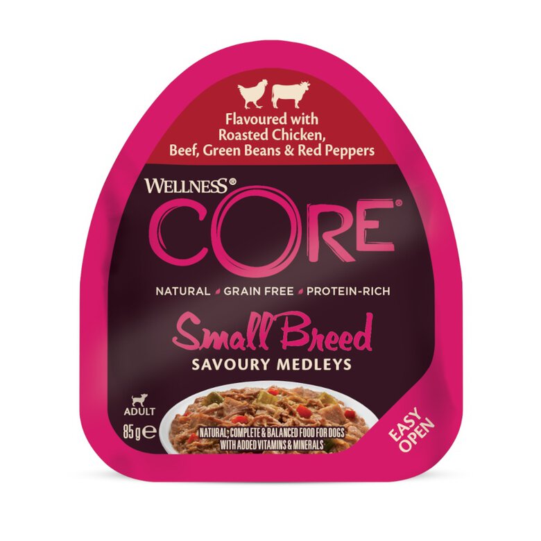 85 g Wellness Core Small Breed Grain Free Frango e Terneira terrina para cães,  Imagem número 1 85 g Wellness Core Small Breed Grain Free Frango e Terneira terrina para cães, , large Imagem número 1