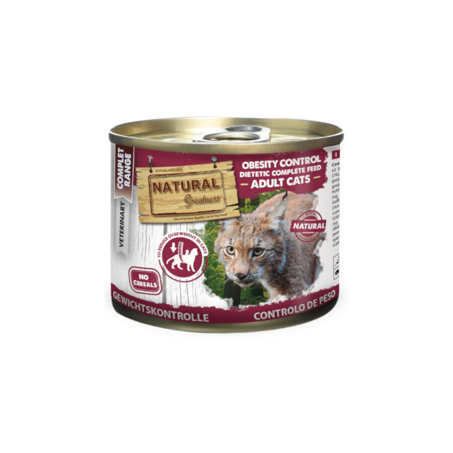 Natural Greatness Obesity Control Comida H&uacute;mida para gatos, , large Imagem n&uacute;mero 1