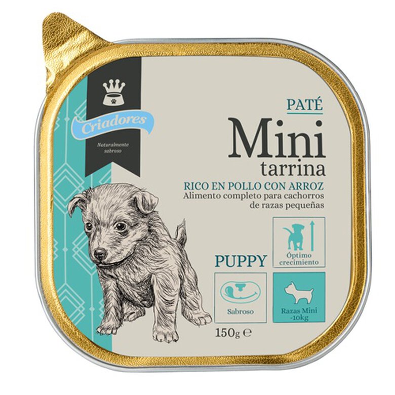 Criadores Mini Tarrina Pollo-arroz paté para perro image number null
