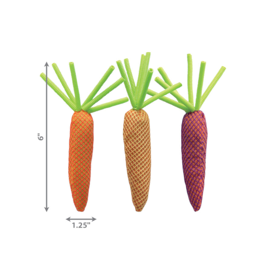 Kong Nibble Cenoura de peluche para gatos, , large Imagem n&uacute;mero 3