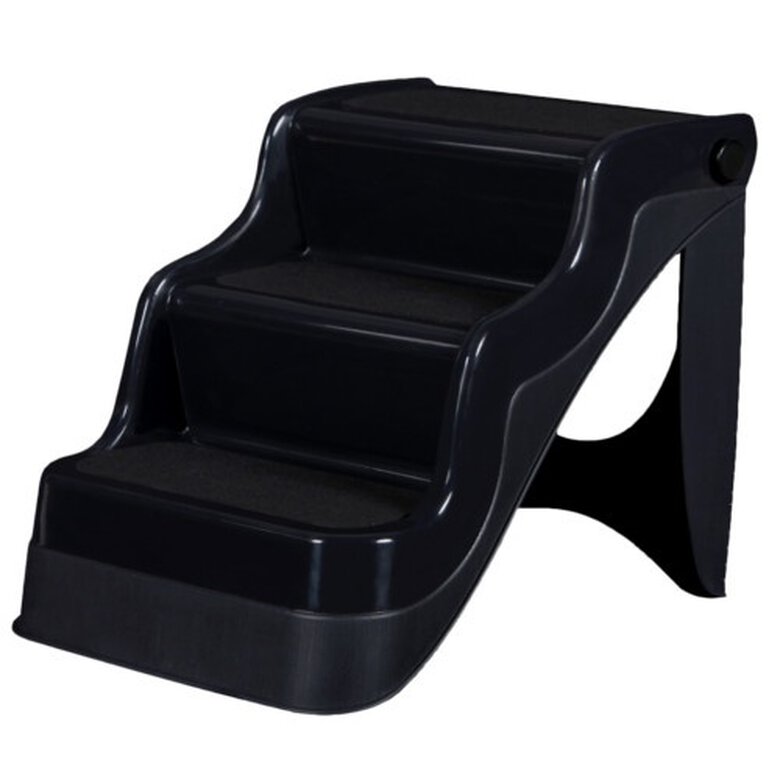 Flamingo escalera plegable negra para perros gatos Imagem número 1 Flamingo escalera plegable negra para perros gatos Imagem número 1