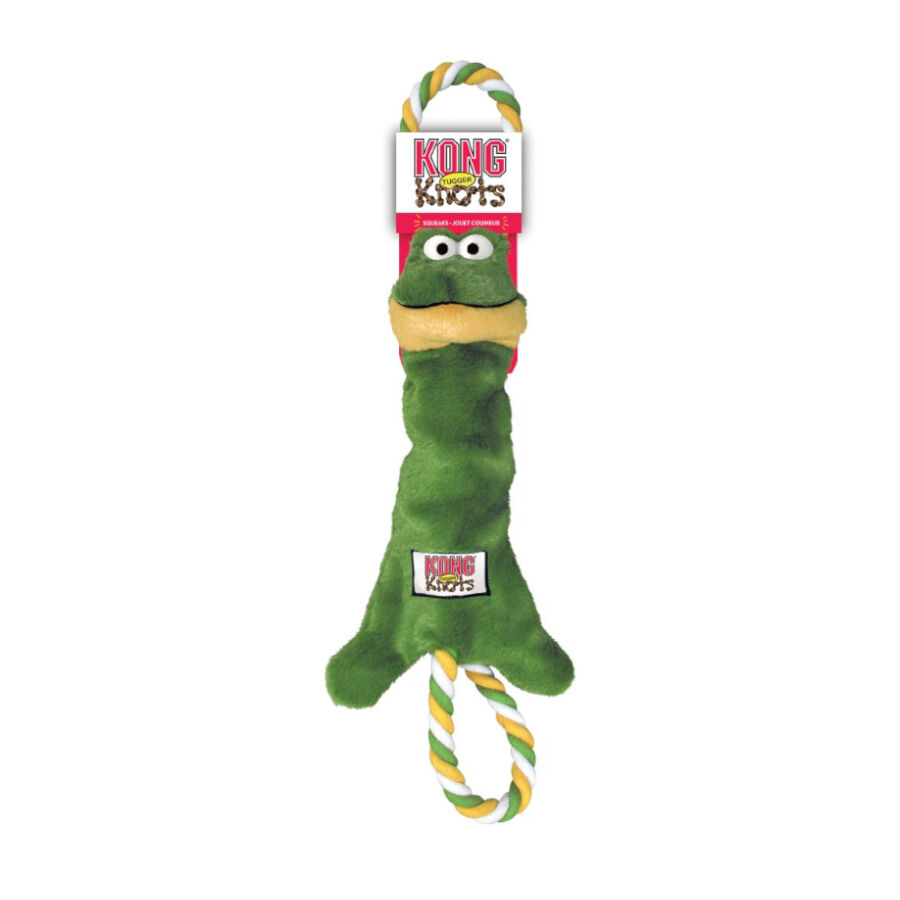 Kong Tugger Knots Sapo com Cordas de peluche para c&atilde;es, , large Imagem n&uacute;mero 1