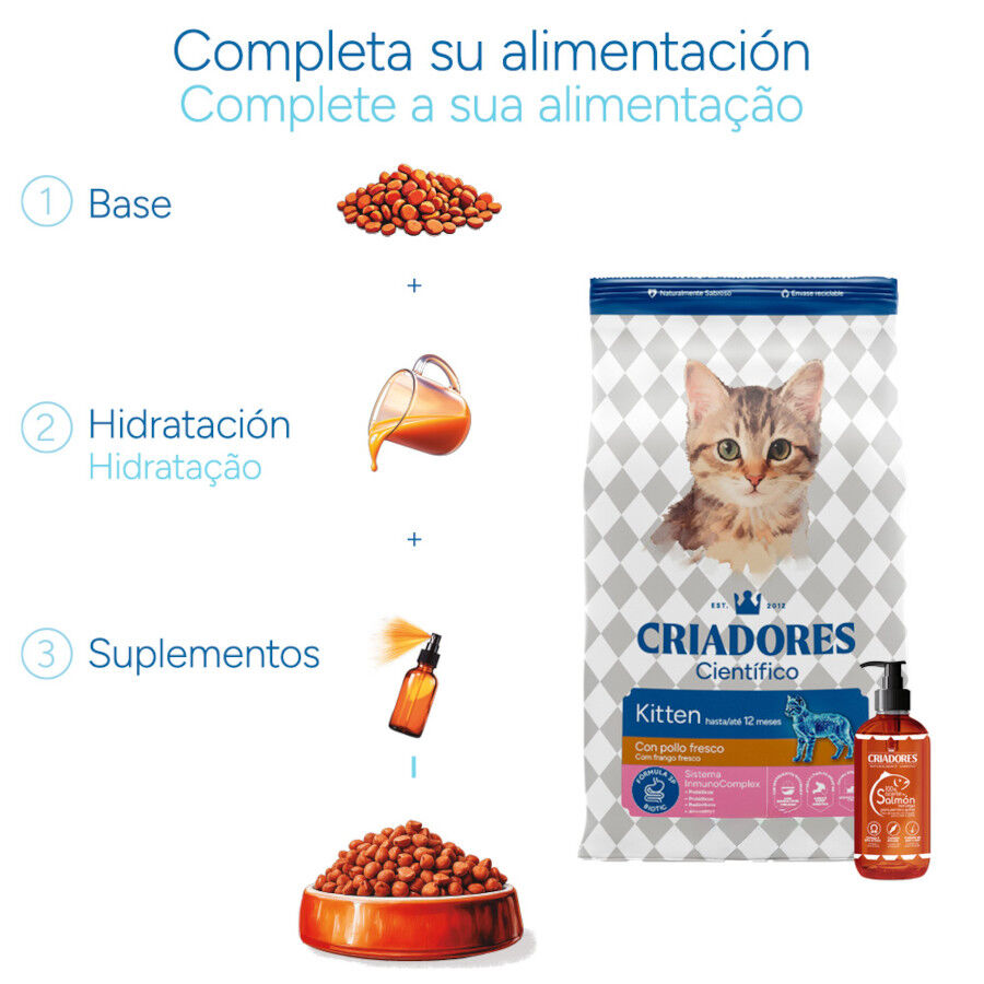 Criadores Cient&iacute;fico Kitten Ra&ccedil;&atilde;o de frango para gatinhos, , large Imagem n&uacute;mero 8