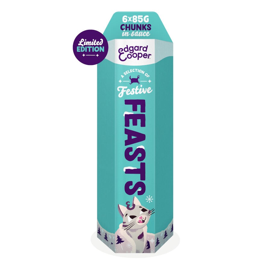 6 latas x 85 g Edgard & Cooper Festive Alimento h&uacute;mido em lata para gatos, , large Imagem n&uacute;mero 3
