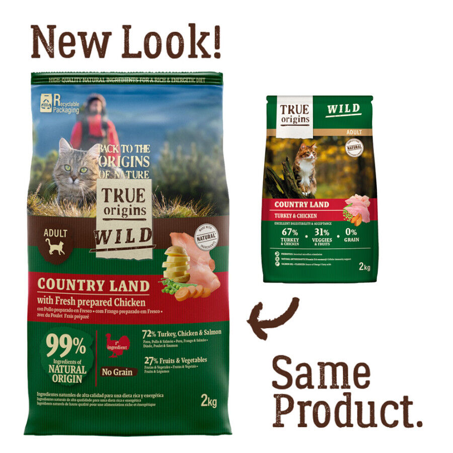 6 kg True Origins Wild Adult Frango e Peru Ra&ccedil;&atilde;o para gatos, , large Imagem n&uacute;mero 2