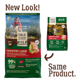 True Origins Wild Adult Frango e Peru Ra&ccedil;&atilde;o para gatos