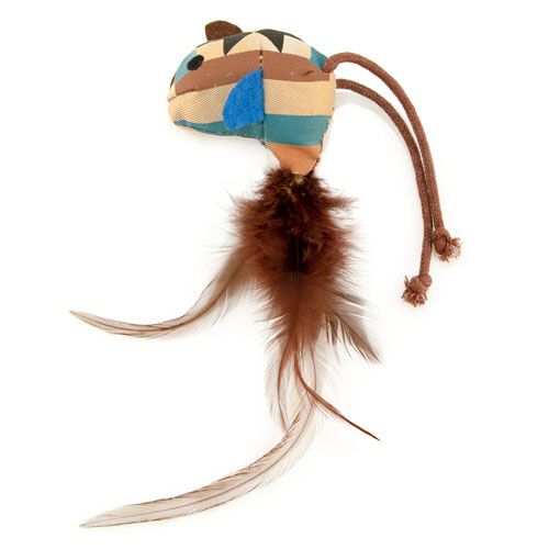 TK-Pet juguete para gatos p&aacute;jaro con plumas Imagem n&uacute;mero 1