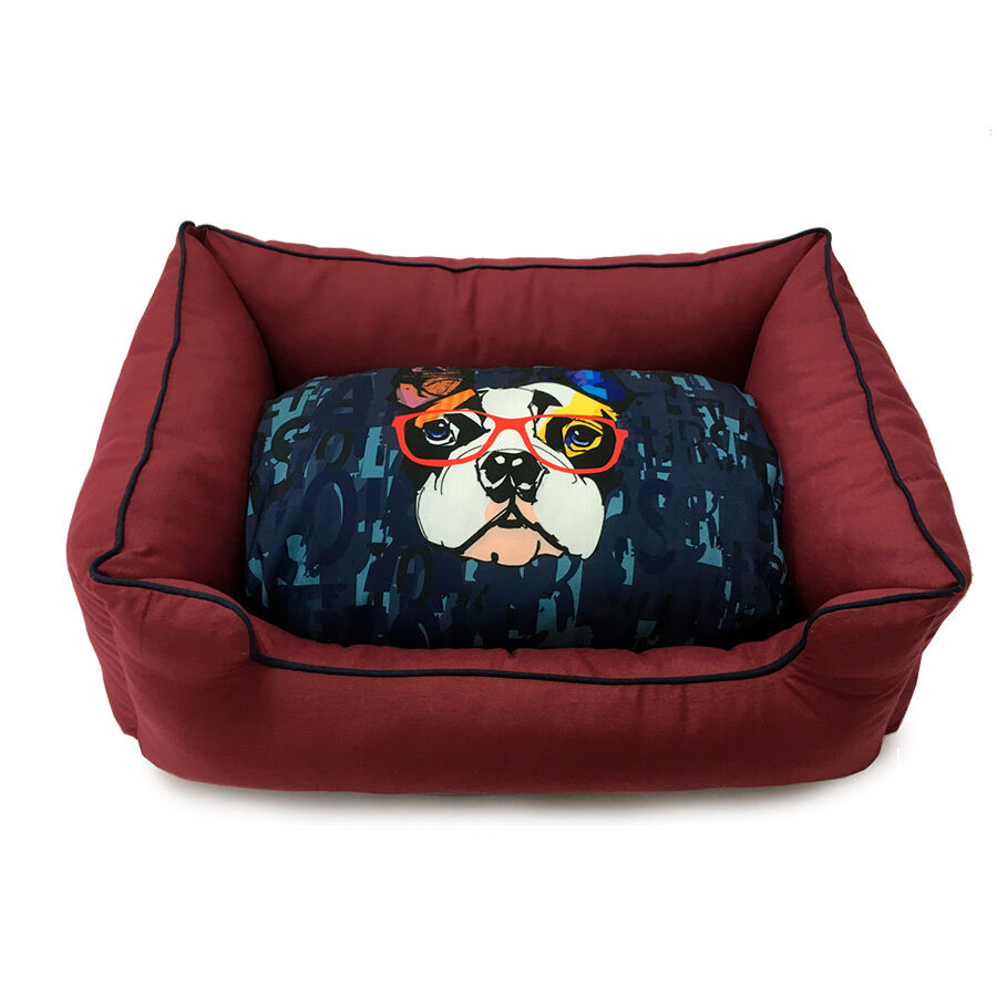Dogzzz Sticksa Block Burgundy Cama para c&atilde;es, , large Imagem n&uacute;mero 1