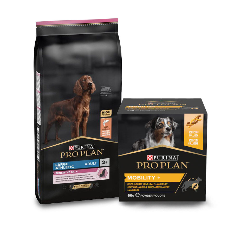 14 kg + suplemento x 60 g Pro Plan Pack de Ra&ccedil;&atilde;o e Suplemento para C&atilde;es de Porte Grande com Pele Sens&iacute;vel Pack poupan&ccedil;a!, , large Imagem n&uacute;mero 1