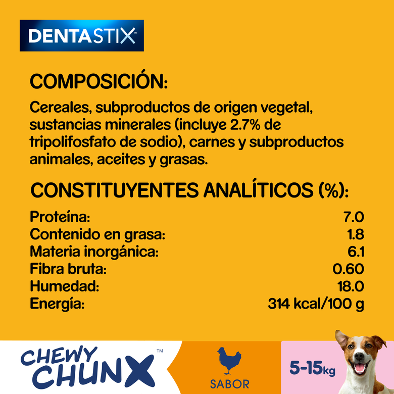 68 g Pedigree Dentastix Chewy Chunx Snacks Dentários Frango para Cães Pequenos,  Imagem número 3 68 g Pedigree Dentastix Chewy Chunx Snacks Dentários Frango para Cães Pequenos, , large Imagem número 3