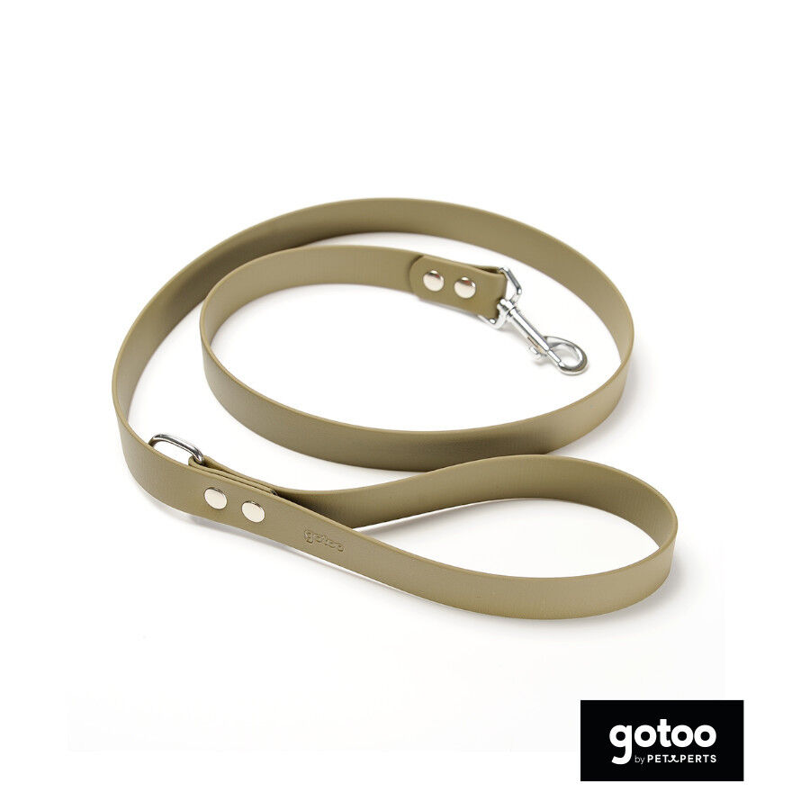 Gotoo Trela Biothane verde oliva para c&atilde;es, , large Imagem n&uacute;mero 2