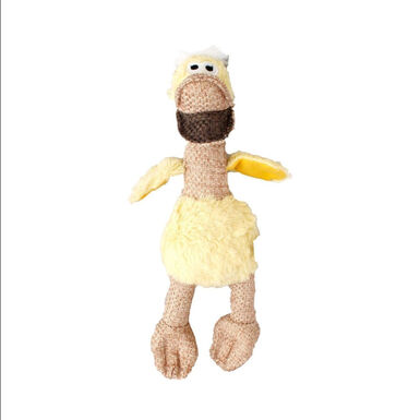 Flamingo pato amarelo de peluche para cães.