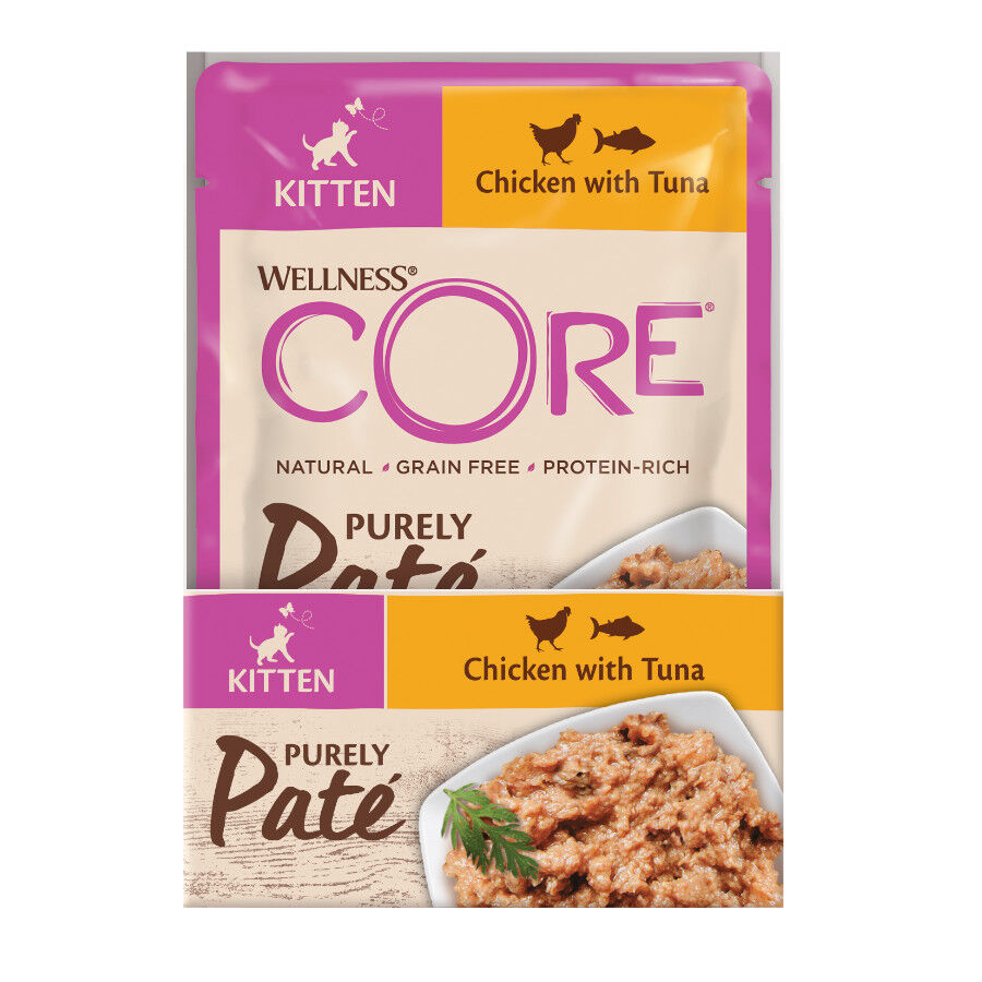 85 g Wellness Core Kitten Frango em Pat&ecirc; para gatinhos, , large Imagem n&uacute;mero 2