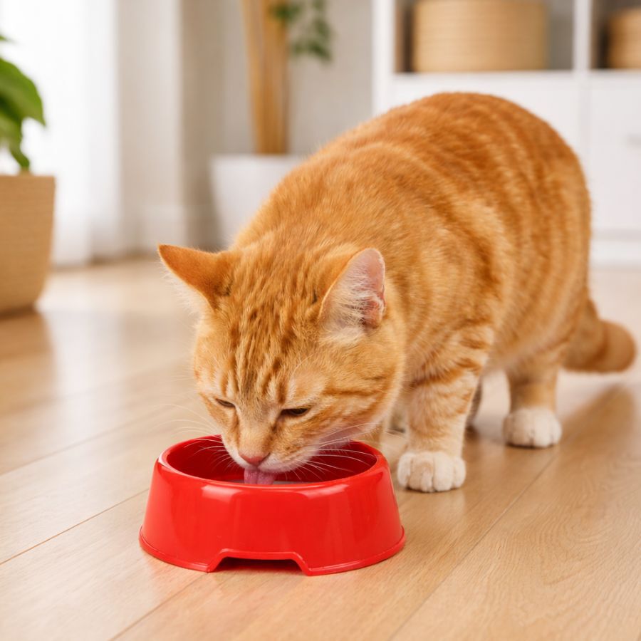 Leeby Comedouro de Pl&aacute;stico Vermelho para c&atilde;es e gatos, , large Imagem n&uacute;mero 1