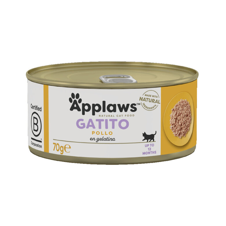 70 g Applaws Kitten Guisado de Frango lata para gatos  ,  Imagem número 1 70 g Applaws Kitten Guisado de Frango lata para gatos  , , large Imagem número 1