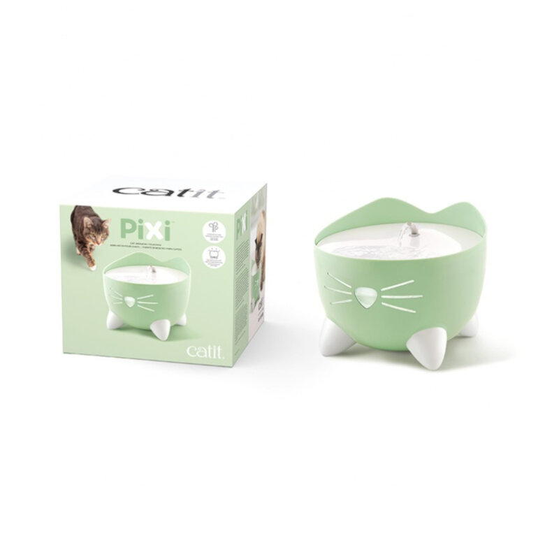 Catit PIXI Fonte Bebedouro Verde para gatos, , large image number null
