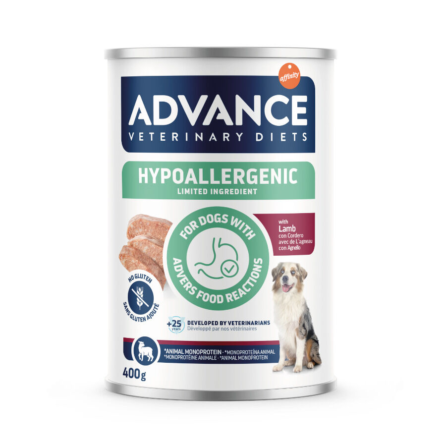 400 g Advance Veterinary Diets Hypoallergenic Limited Ingredient Cordeiro Comida H&uacute;mida para c&atilde;es, , large Imagem n&uacute;mero 1