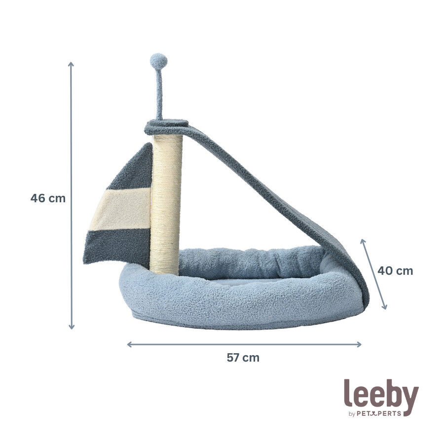 Leeby Koko arranhador com cama e brinquedo para gatinhos, , large Imagem n&uacute;mero 5