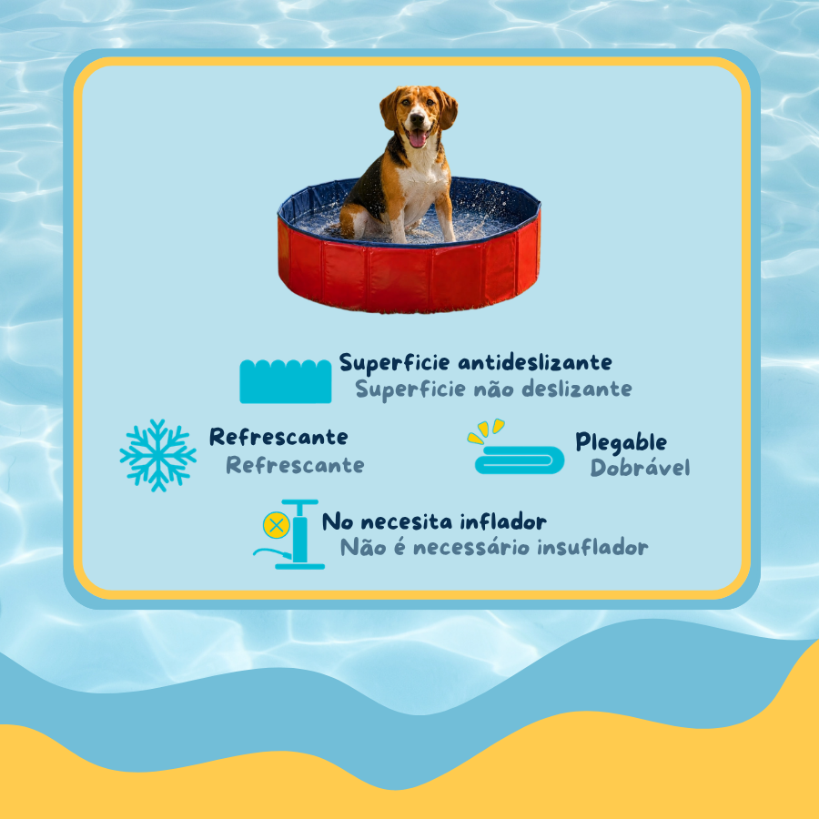 Summer Vibes Fresh Pool Piscina Vermelha para c&atilde;es, , large Imagem n&uacute;mero 3