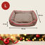 Wonder Christmas Cama Castanha e Vermelha de Natal para C&atilde;es, , large Indicador imagem n&uacute;mero 4