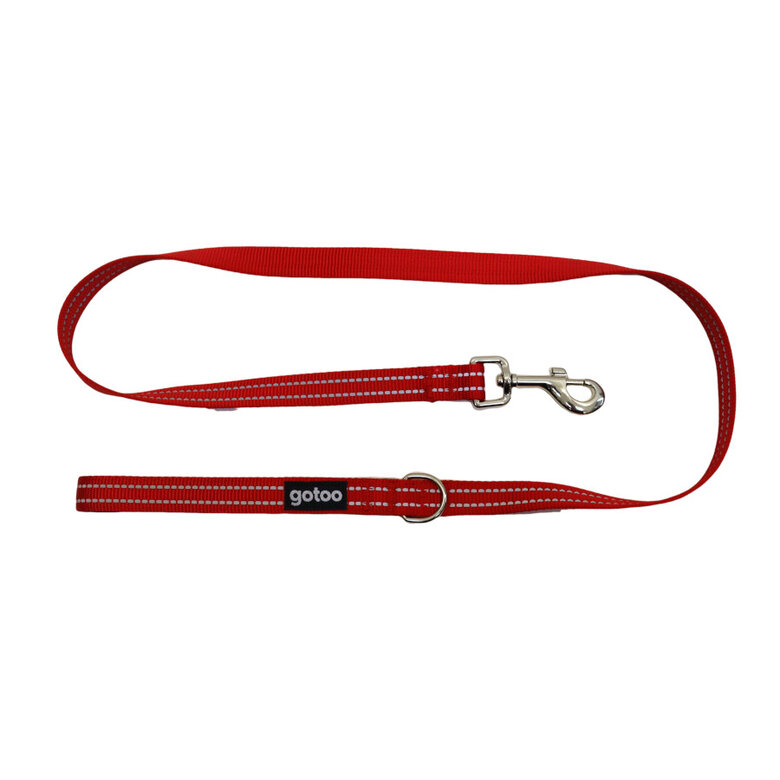 Gotoo Trela de nylon refletora vermelha para cães,  Imagem número 1 Gotoo Trela de nylon refletora vermelha para cães, , large Imagem número 1