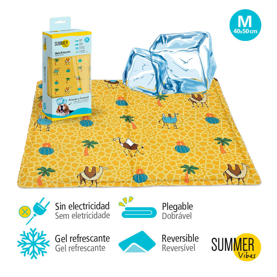 Summer Vibes Manta refrescante com estampado para c&atilde;es, , large Imagem n&uacute;mero 3
