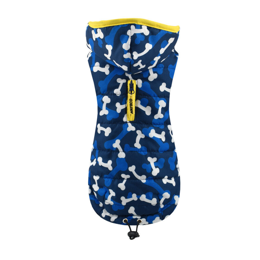 Nayeco Casaco Acolchado com Padr&atilde;o de Ossos Azul para c&atilde;es, , large Imagem n&uacute;mero 2