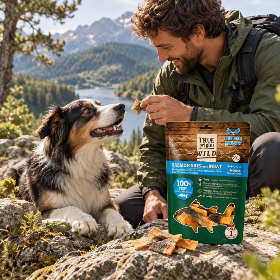 70 g True Origins Wild Pele de salm&atilde;o com carne Snack para c&atilde;es, , large Imagem n&uacute;mero 1