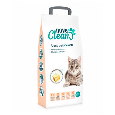 Areia Aglomerante Nova Clean 10L para gato