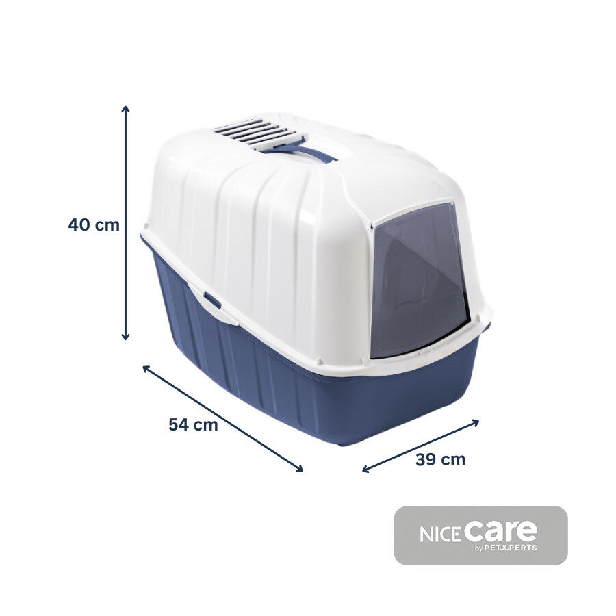 Nice Care Caixa de areia fechada Komoda azul para gatos, , large Imagem n&uacute;mero 4