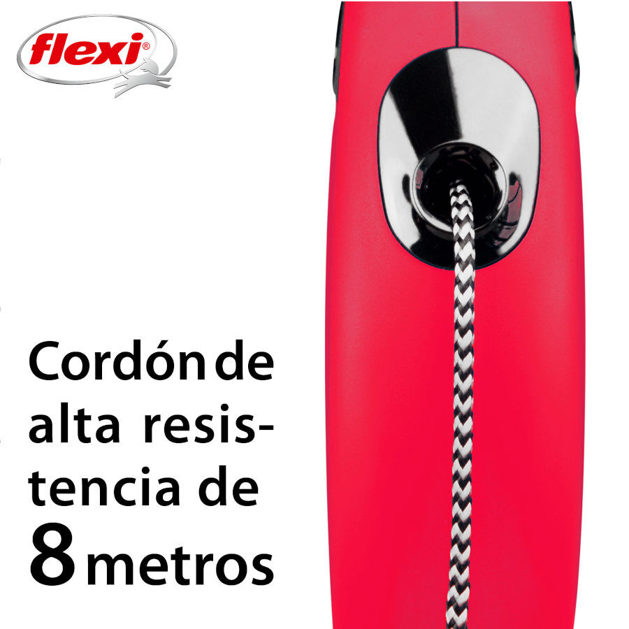 Flexi New Classic Trela extens&iacute;vel com cabo vermelho para c&atilde;es, , large Imagem n&uacute;mero 3