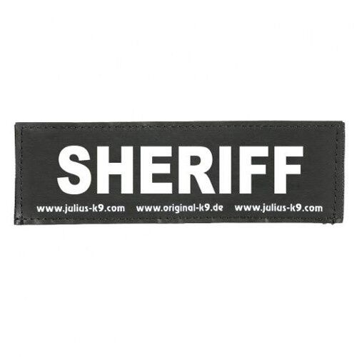 Julius K9 Sheriff etiqueta para arn&eacute;s para perros Imagem n&uacute;mero 1