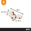Gotoo Camisola Polar com Padr&atilde;o de Ouri&ccedil;os para c&atilde;es, , large Indicador imagem n&uacute;mero 4