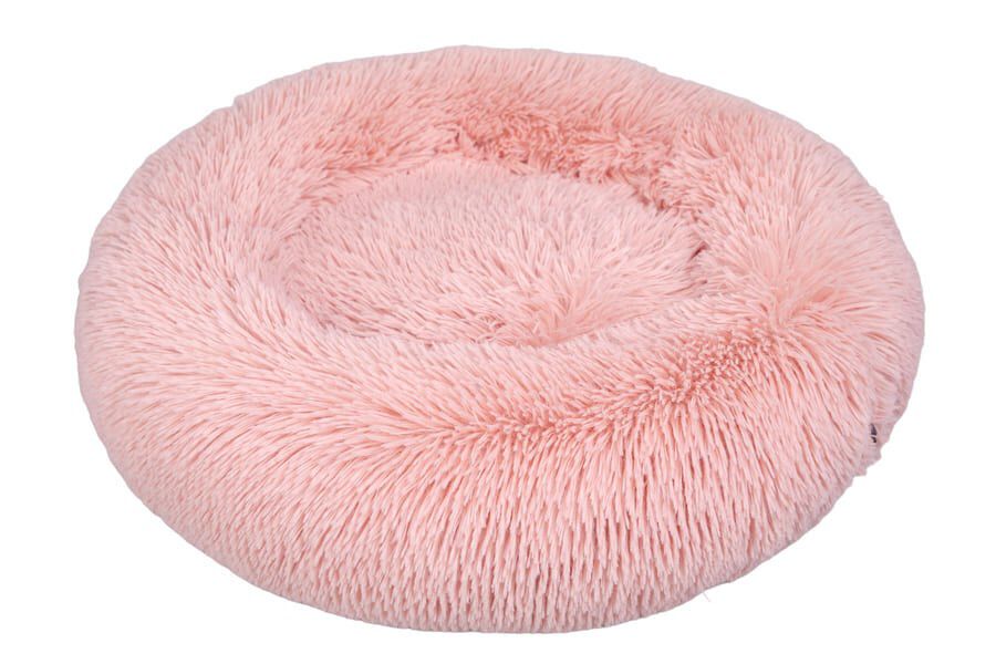 Leeby Cama Donut Anti Stress de Pelo Rosa para gatos, , large Imagem n&uacute;mero 1
