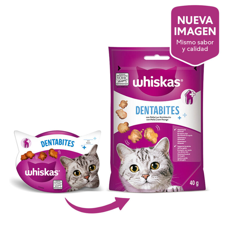 40 g Whiskas Dentabites Snacks para Gatos,  Imagem número 2 40 g Whiskas Dentabites Snacks para Gatos, , large Imagem número 2