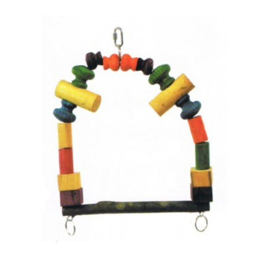 Sun Parrots Happy Baloi&ccedil;o de madeira para p&aacute;ssaros com cavilhas, , large Imagem n&uacute;mero 1