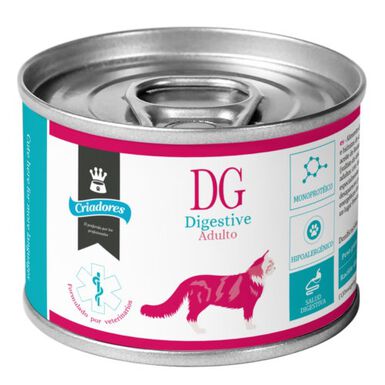 Criadores Dietetic Digestive comida húmida gatos