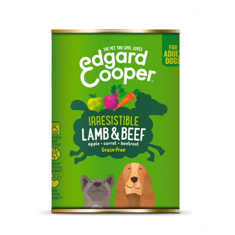 Terrina Edgard Cooper Adult vitela e pato para cães, , large image number null