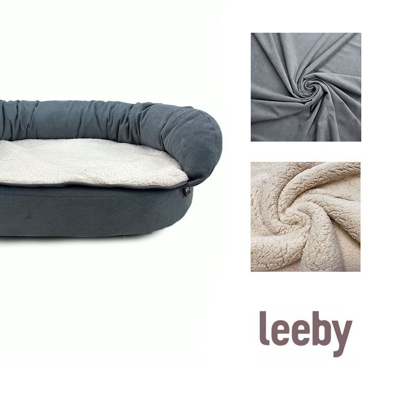 Leeby Sofá Ortopédico Viscoelástico Cinzento para cães,  Imagem número 4 Leeby Sofá Ortopédico Viscoelástico Cinzento para cães, , large Imagem número 4