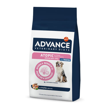 Advance Veterinary Diets Atopic Medium Maxi Truta ração para cães