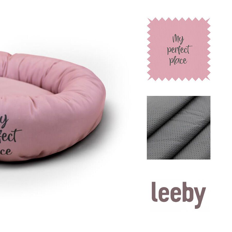 Leeby Cama Donut Antiderrapante Rosa para gatos, , large Imagem n&uacute;mero 3