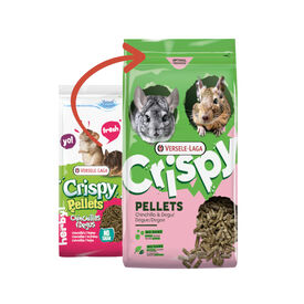 Versele-Laga Crispy Pellets Ra&ccedil;&atilde;o para chinchilas e degus